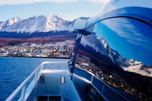Picos de neve em ushuaia