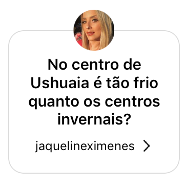 Noi centro de Ushuaia é tão frio quanto os centros invernais?