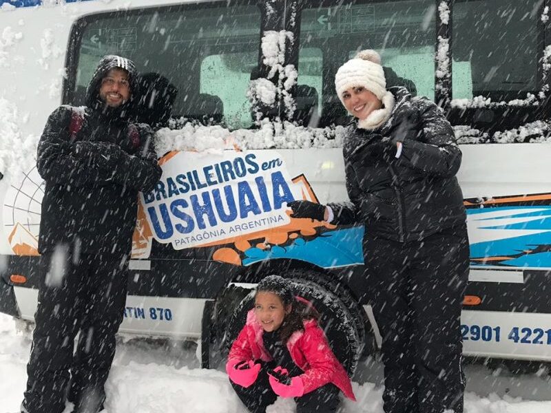 passeio em ushuaia com a família