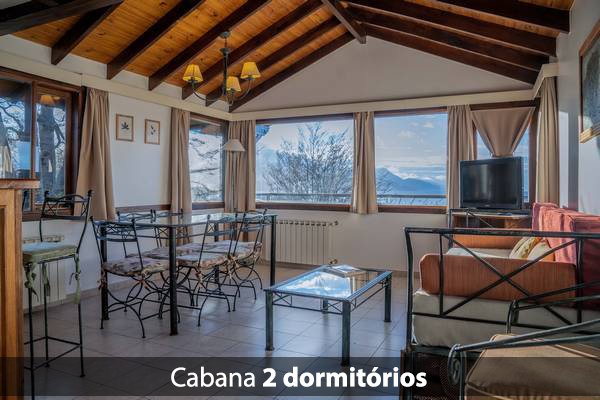 Sala de estar Cabana 2 Dormitórios | Brasileiros em Ushuaia