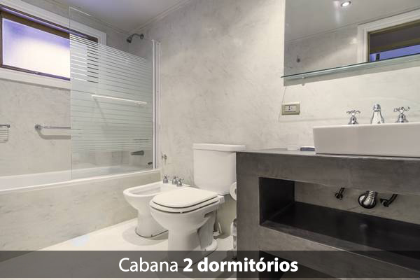 Banheiro Cabana 2 Dormitórios | Brasileiros em Ushuaia