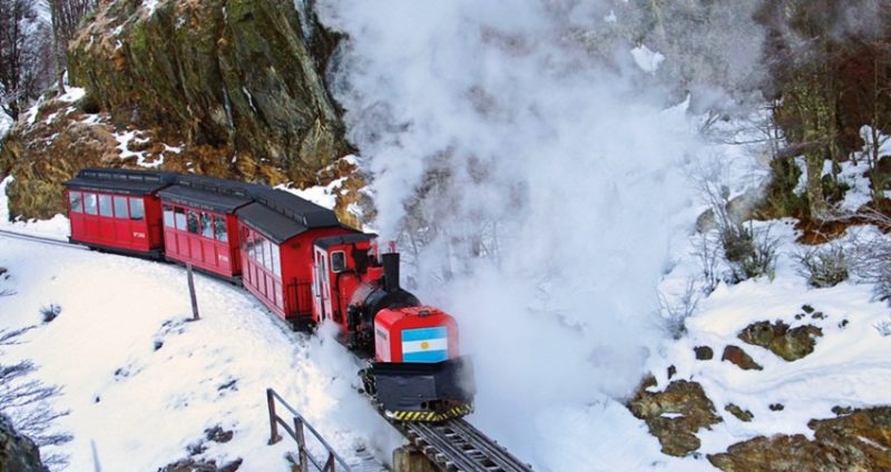 Passeio de Maria Fumaça Inverno em Ushuaia