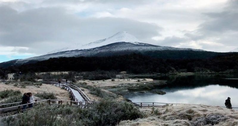 Alpe coberto de neve no Inverno em Ushuaia | Brasileiros em Ushuaia