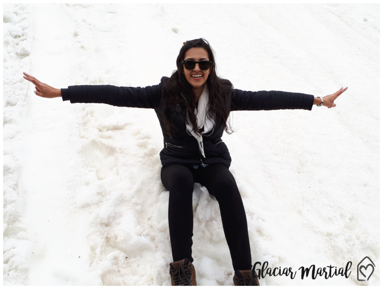 Camila Castro na Neve Camila Castro do Blog Casa das Amigas conhece Ushuaia ! | Brasileiros em Ushuaia