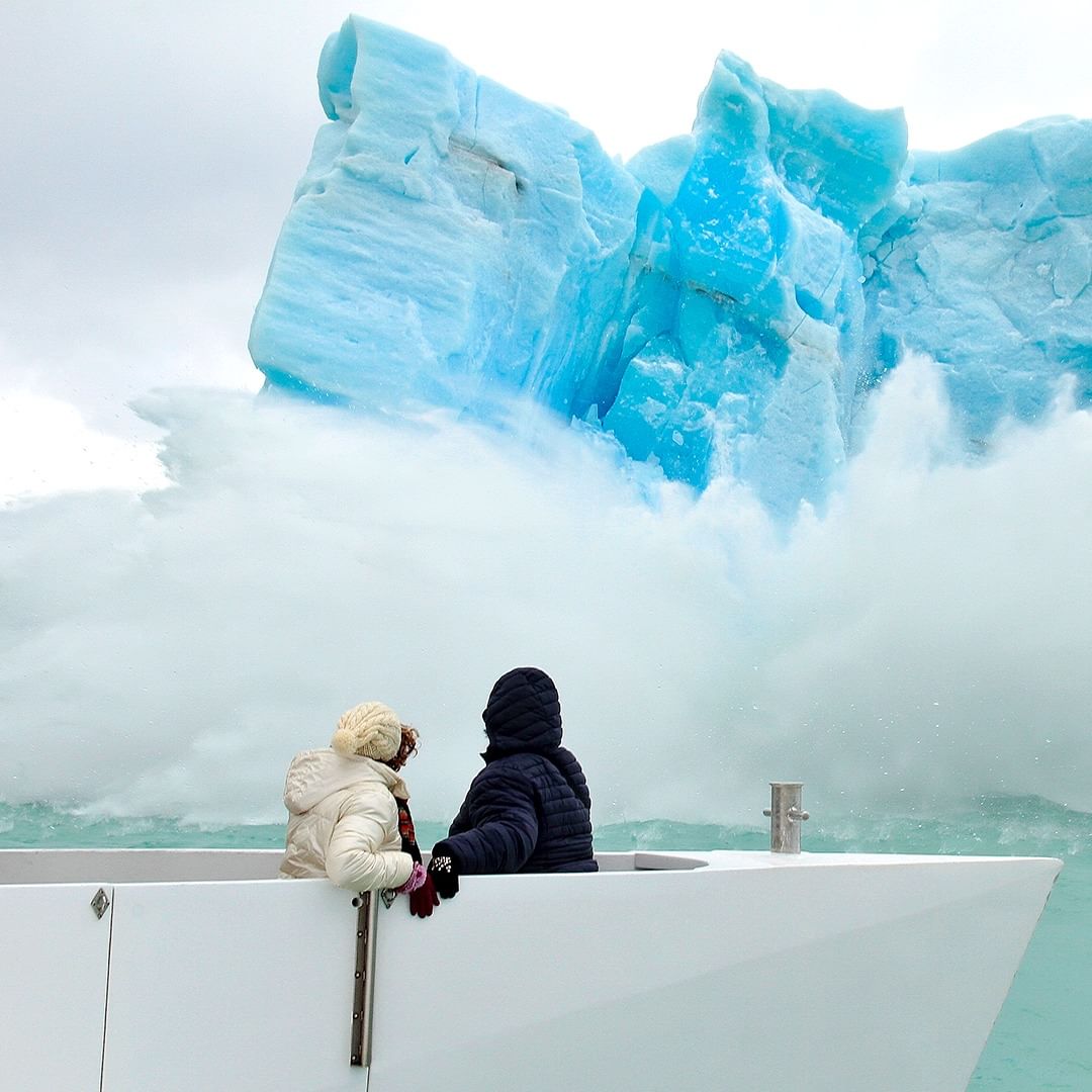 Desprendimento de Glaciar - Brasileiros em Ushuaia
