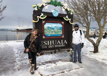 Avelina Falco do Blog Vivendo a Vida Pelo Mundo visita Ushuaia! | Brasileiros em Ushuaia